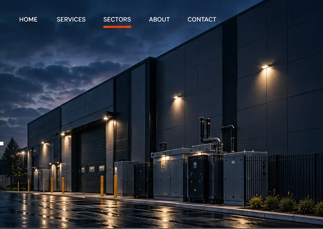 Industrial facility power infrastructure
